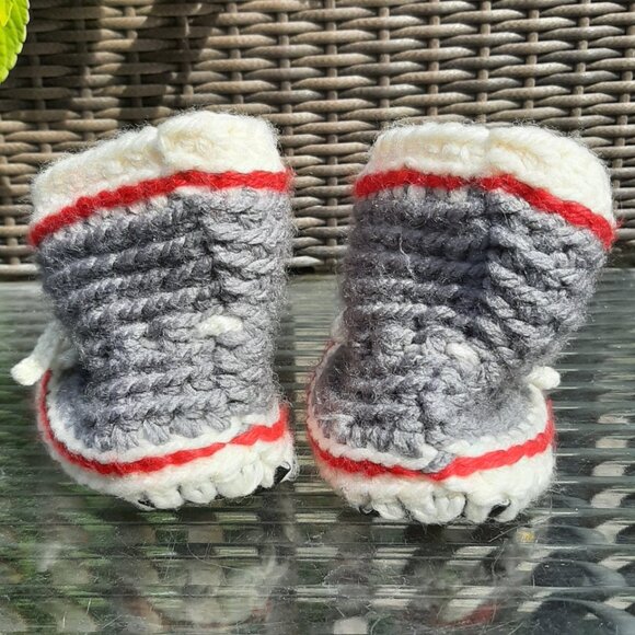 Handmade Baby Toddler Kids Anti-slip Floor Socks Shoes Slippers for 0-24 Months - Picture 4 of 8